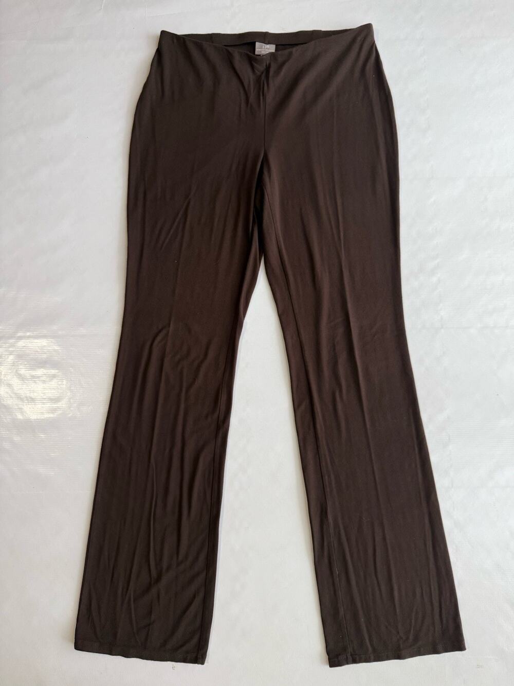 J.Jill Wearever Collection Women's Rayon Stretch Brown Pull On Pants Sz M Tall